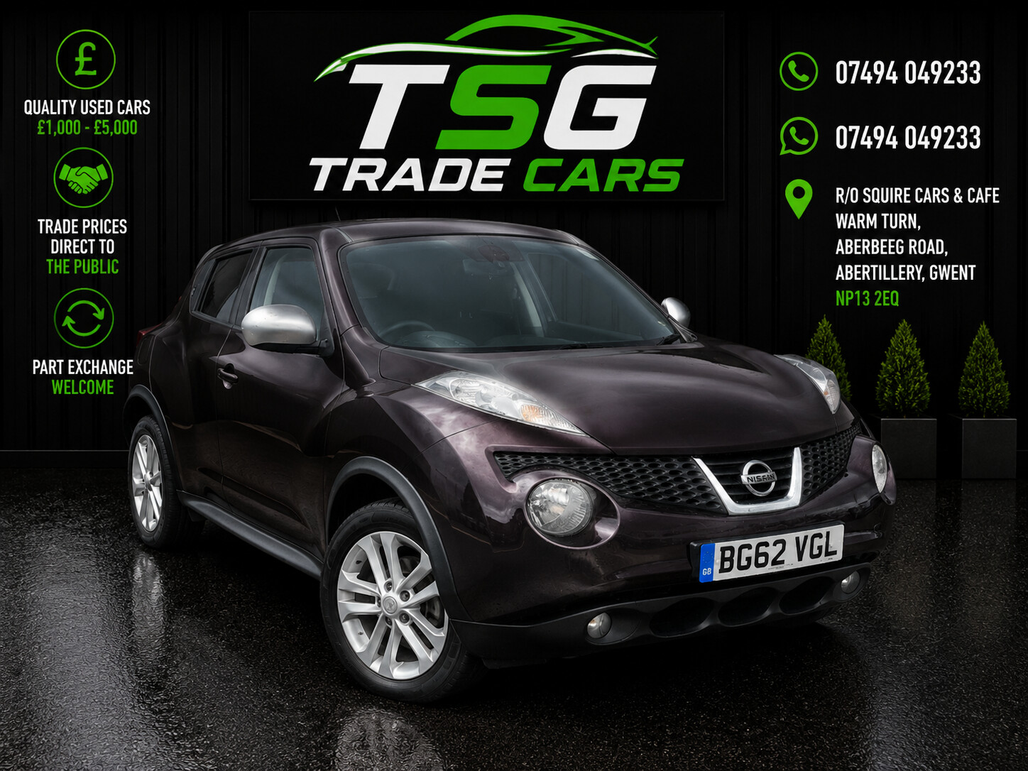 2013 Nissan Juke 1.6 Shiro SUV 5dr Petrol Manual Euro 5 (117 ps) for sale at TSG Trade Cars