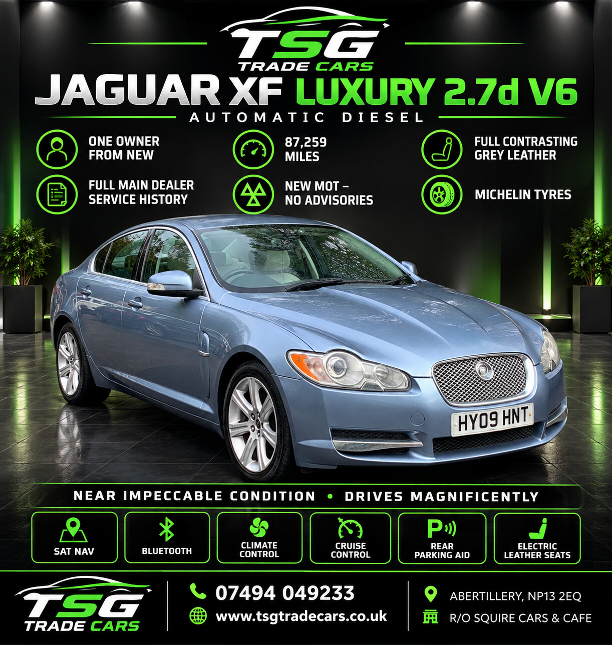 2009 Jaguar XF 2.7d V6 Luxury Saloon 4dr Diesel Auto Euro 4 (207 ps) for sale at TSG Trade Cars