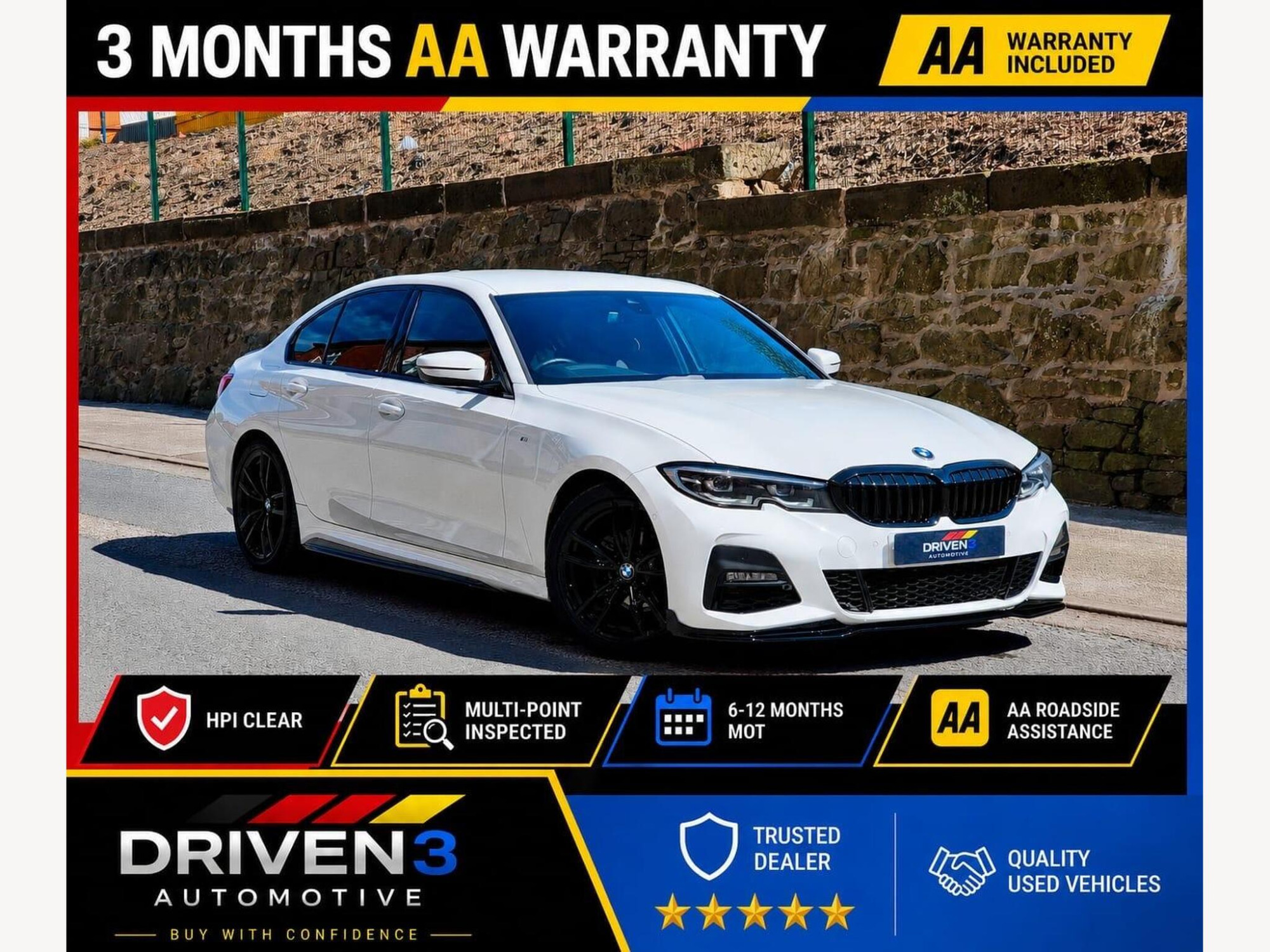 2019 BMW 3 Series 2.0 320i M Sport Auto Euro 6 (s/s) 4dr for sale at Driven3 automotive