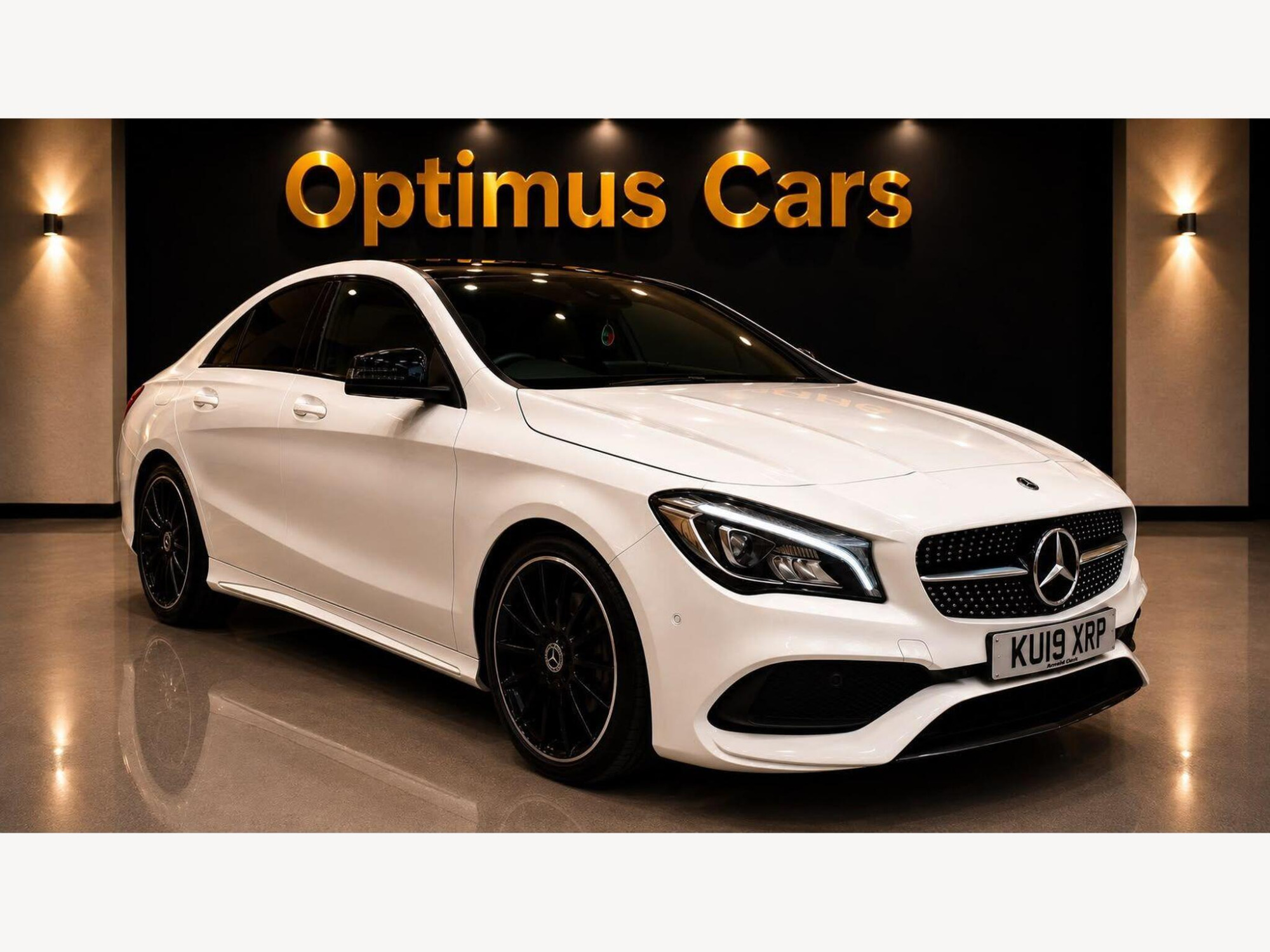 2019 Mercedes-Benz CLA 1.6 CLA200 AMG Line Night Edition (Plus) Coupe 7G-DCT Euro 6 (s/s) 4dr for sale at Optimus Cars