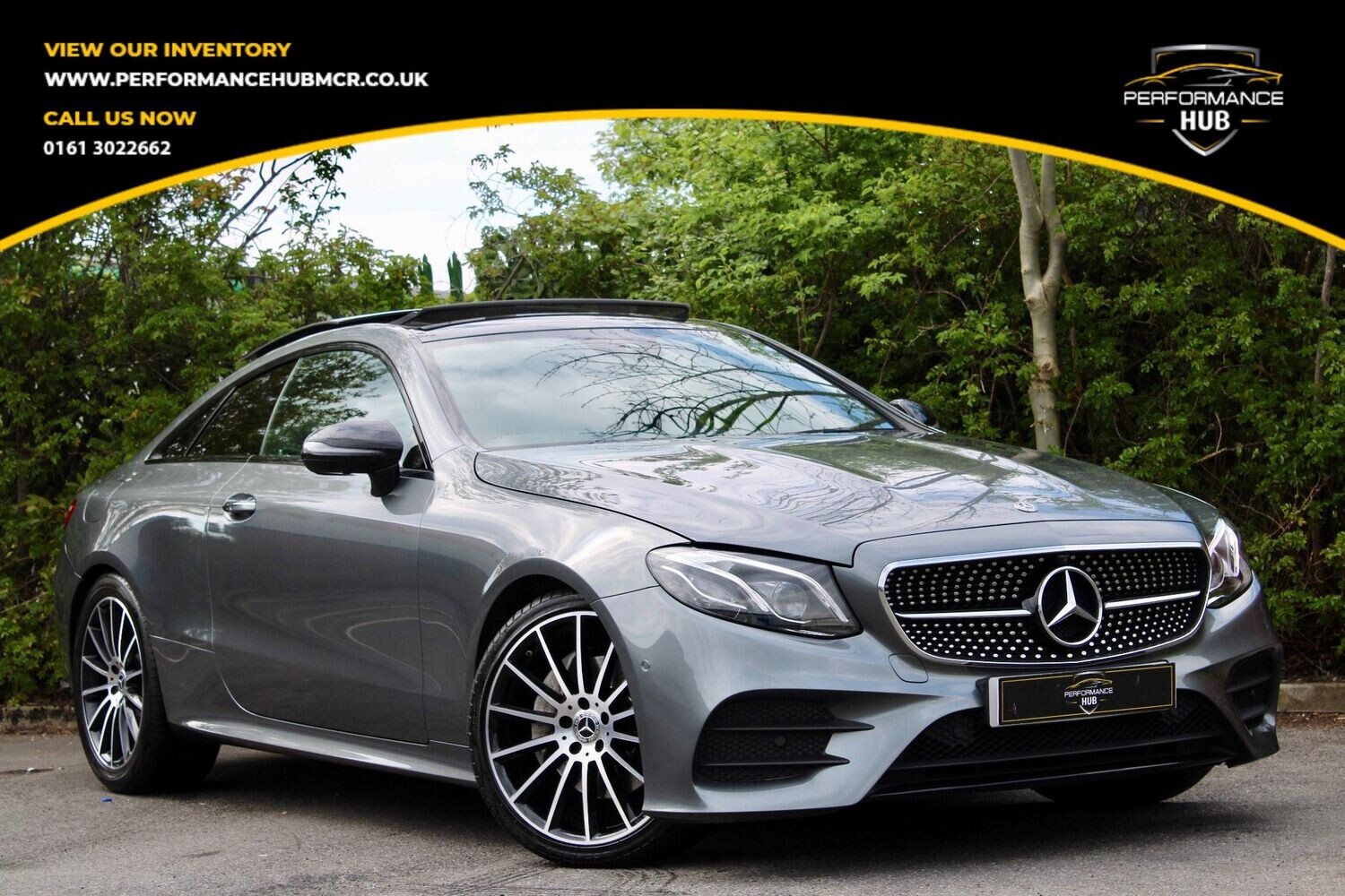 2019 MERCEDES-BENZ E CLASS 2.0 E220d AMG Line (Premium Plus) G-Tronic+ Euro 6 (s/s) 2dr for sale at Performance Hub