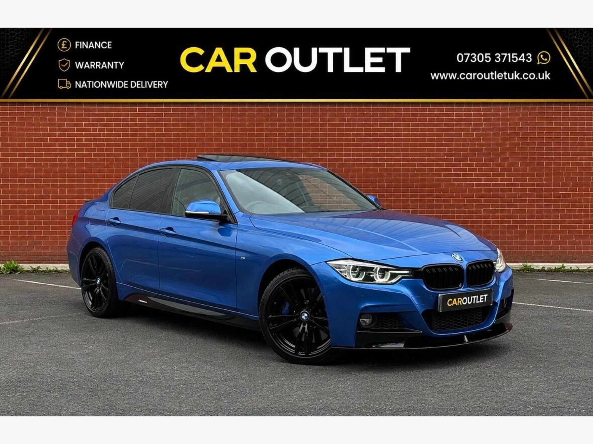 2017 BMW 3 Series 3.0 335d M Sport Auto xDrive Euro 6 (s/s) 4dr for sale at Car Outlet UK