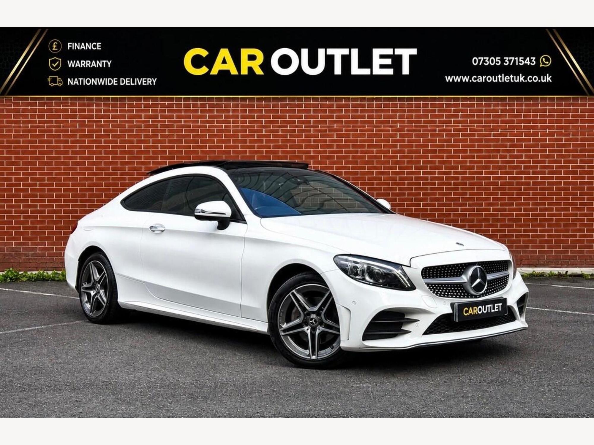 2018 Mercedes-Benz C Class 1.5 C200 MHEV AMG Line (Premium Plus) G-Tronic+ 4MATIC Euro 6 (s/s) 2dr for sale at Car Outlet UK
