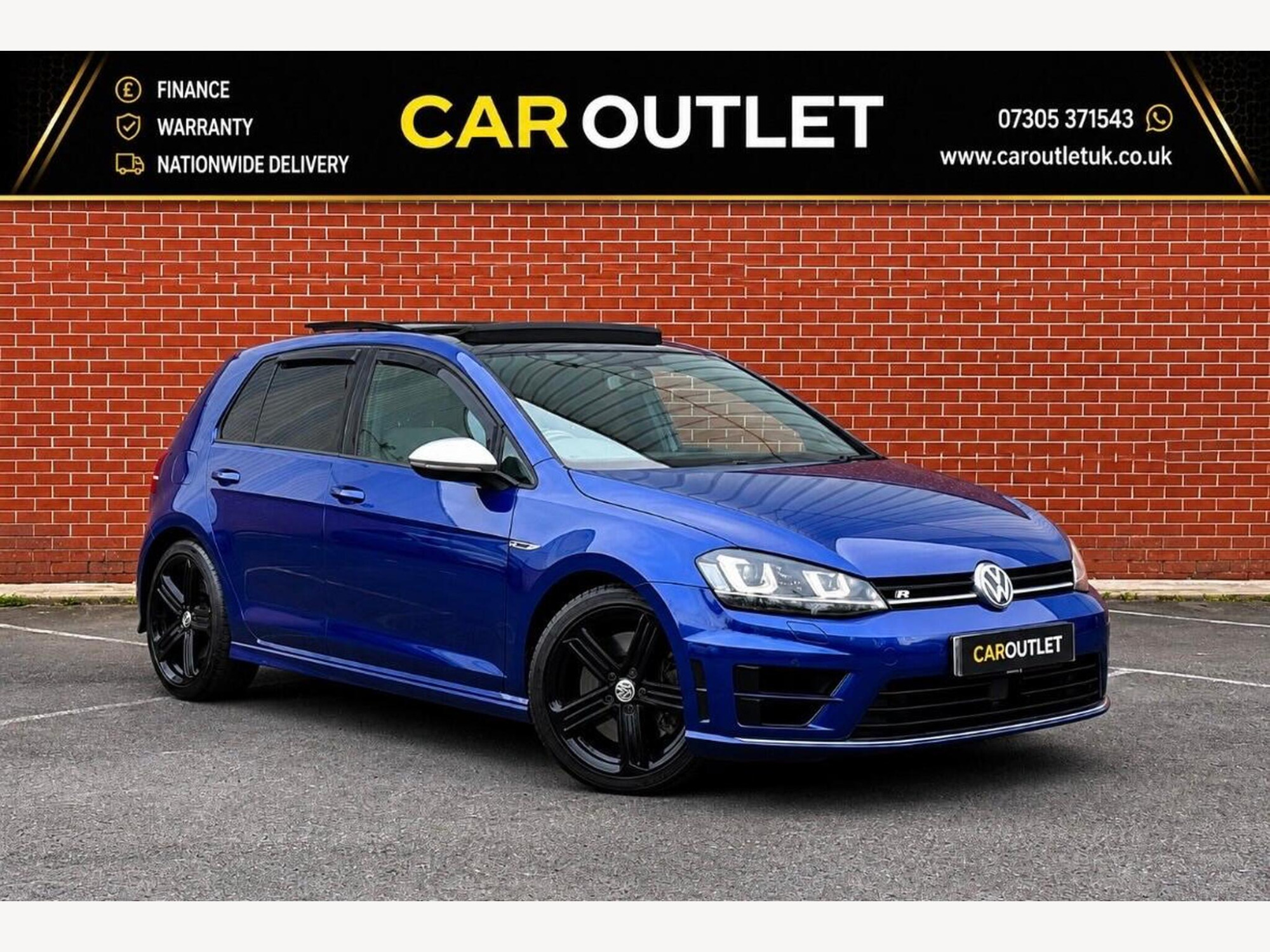 2015 Volkswagen Golf 2.0 TSI BlueMotion Tech R DSG 4Motion Euro 6 (s/s) 5dr for sale at Car Outlet UK