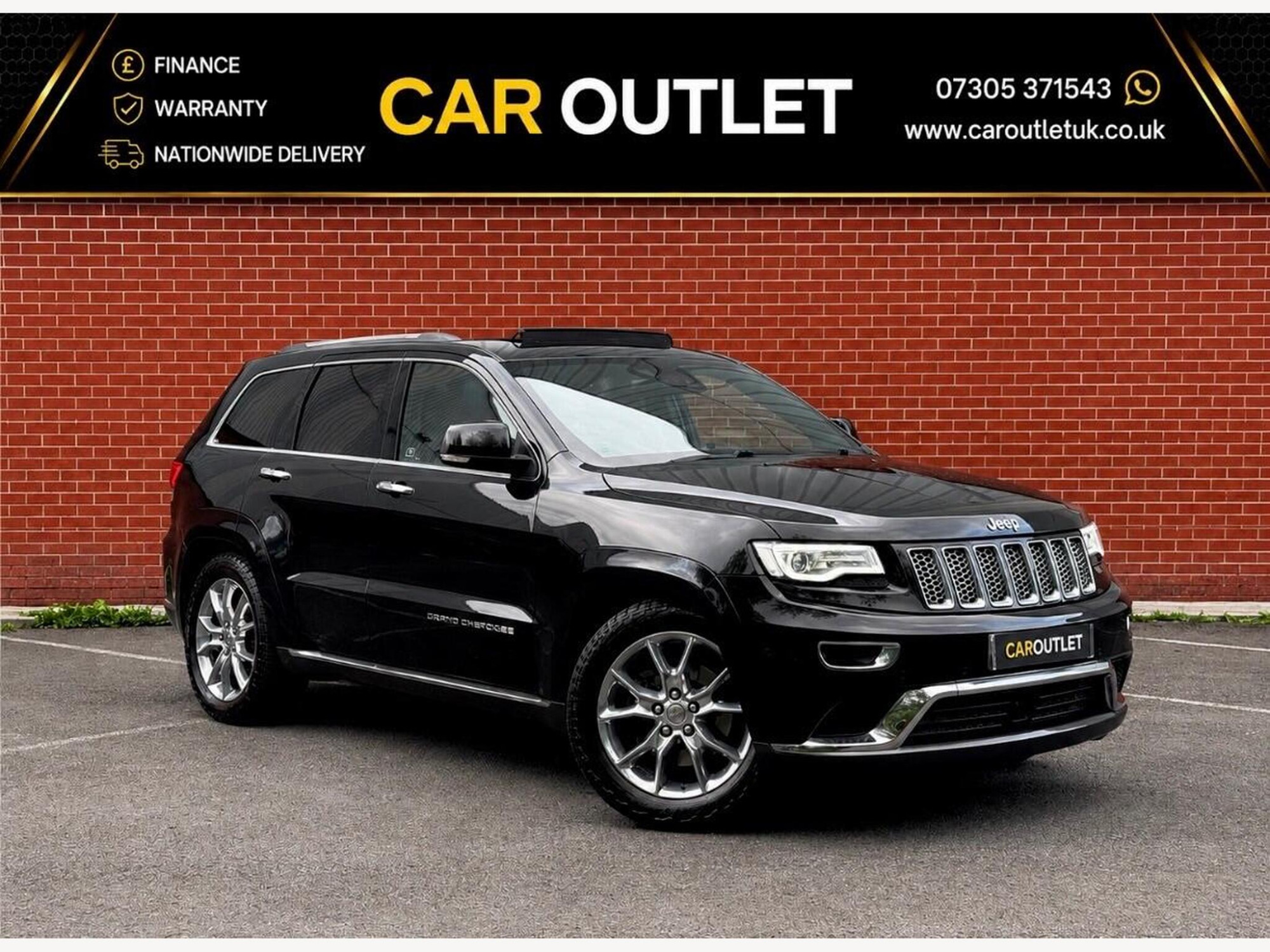 2016 Jeep Grand Cherokee 3.0 V6 CRD Summit Auto 4WD Euro 6 5dr for sale at Car Outlet UK