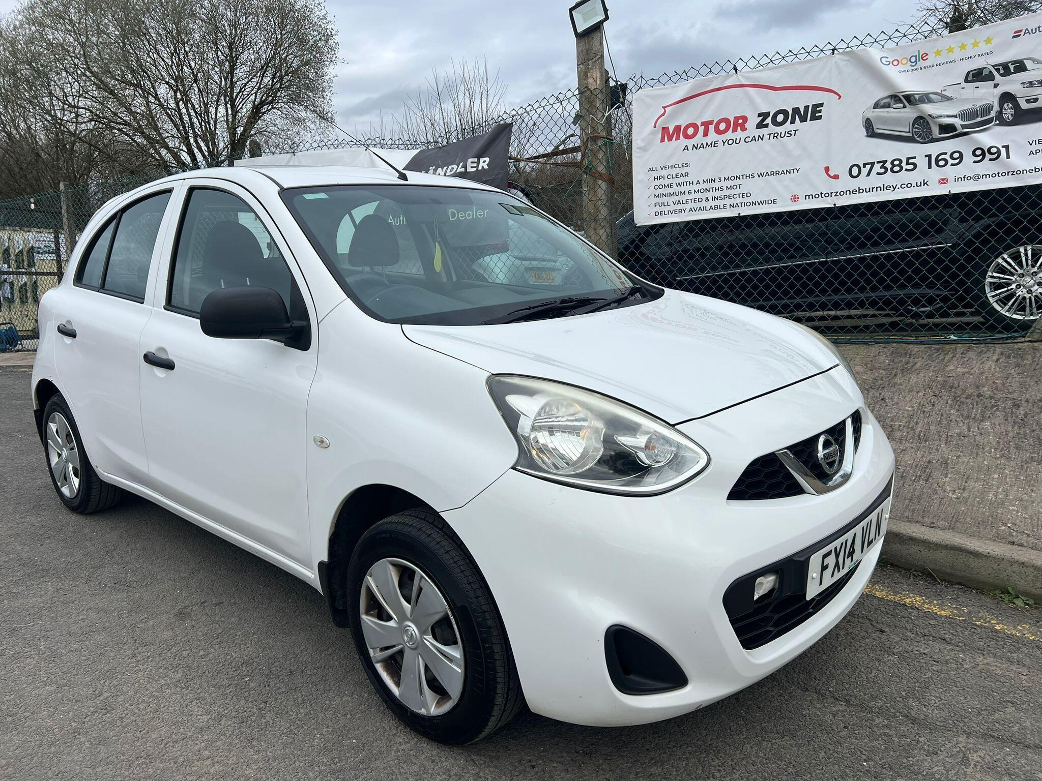 2014 Nissan Micra 1.2 Visia Euro 5 5dr for sale at Motor Zone Burnley