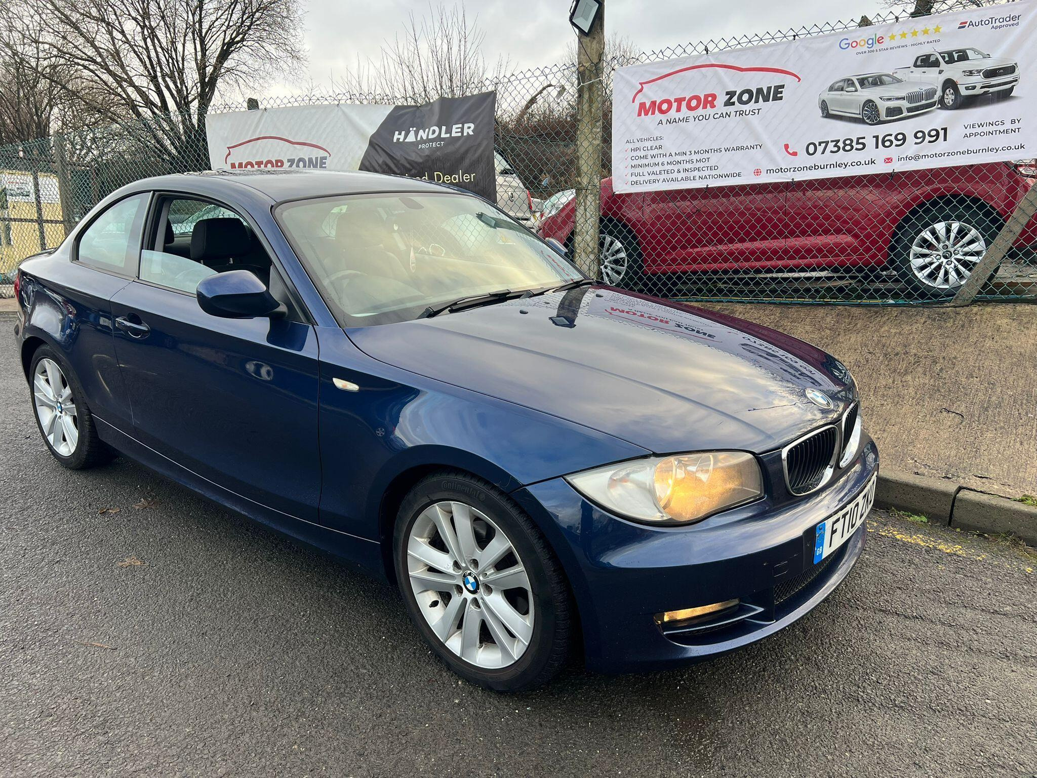 2010 BMW 1 Series 2.0 120d SE Euro 5 2dr for sale at Motor Zone Burnley