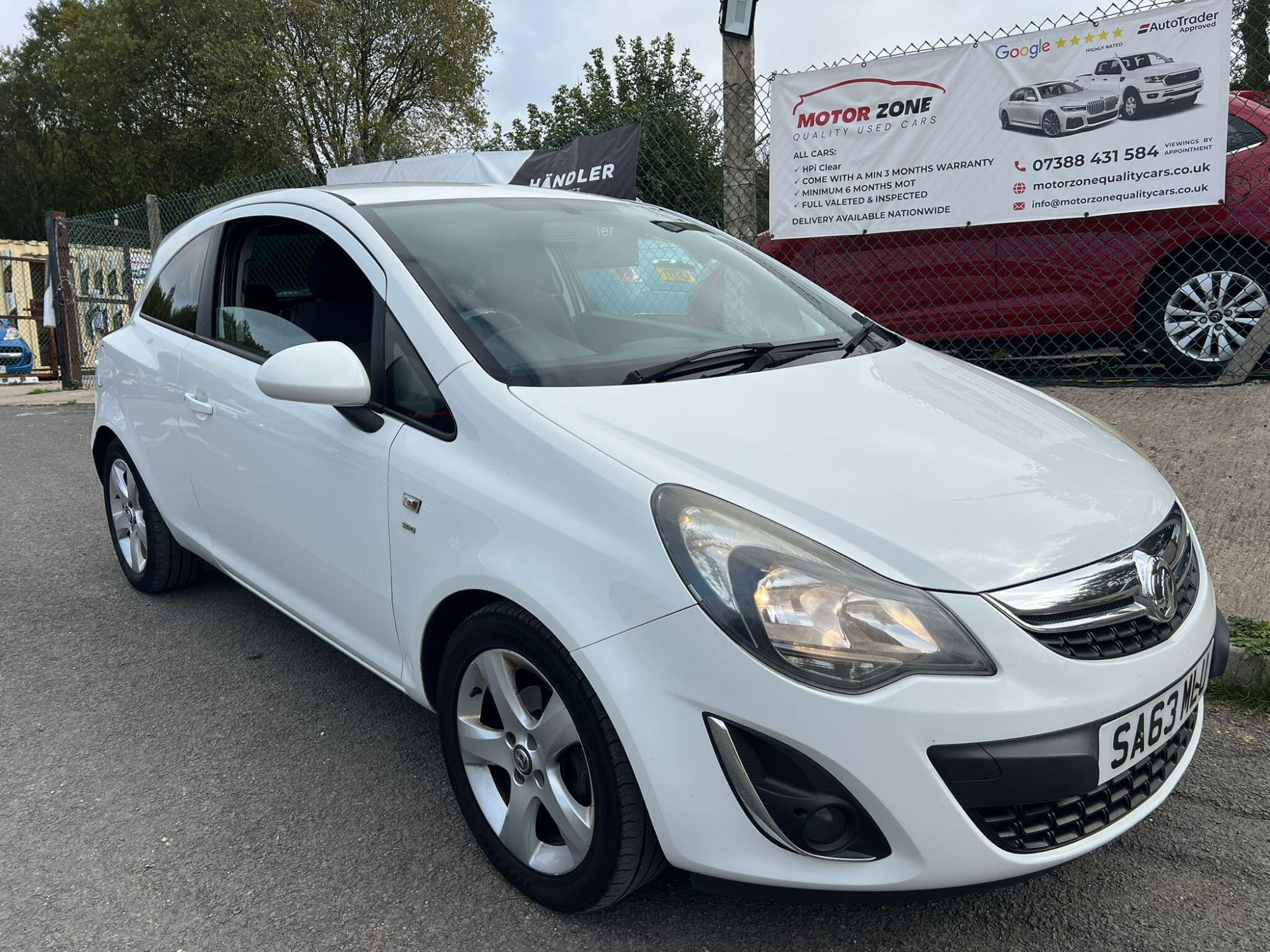 2013 Vauxhall Corsa 1.2i ecoFLEX 16V SXi Euro 5 (s/s) 3dr (A/C) for sale at Motor Zone Burnley