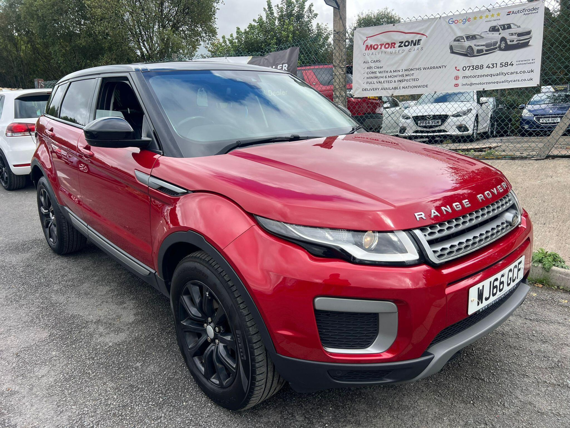 2016 Land Rover Range Rover Evoque 2.0 eD4 SE FWD Euro 6 (s/s) 5dr for sale at Motor Zone Burnley